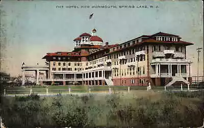 Spring Lake New Jersey NJ Hotel New Monmouth C1910 Postcard • $6.63