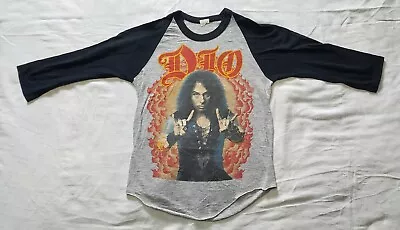 Vintage 1985 Dio Sacred Heart Tour 3/4 Jersey Medium - Original Owner • $200