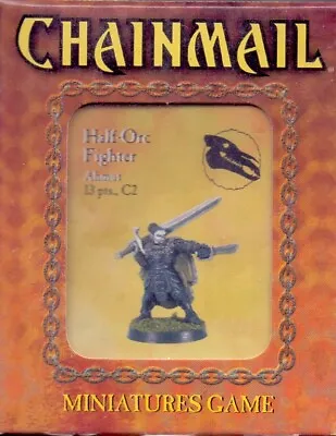 Ad&d Chainmail Blister 88347 Half Orc Fighter Ahmut 1 Metal Figure • £17.10