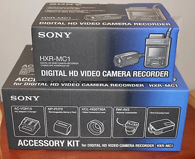 $1200 • Buy SONY HXR-MC1 DIGITAL HD VIDEO CAMERA RECORDER And Accessories, Case, Boxes