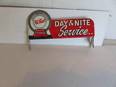 Marx Toy Metal Tire Sign For Service Station 5 1/2 By 3 Inches • $20
