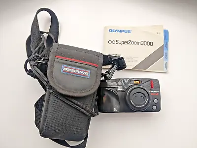 Olympus SuperZoom 3000 Multi AF Ultra Compact 38-110 Zoom 35mm Film Camera • £10