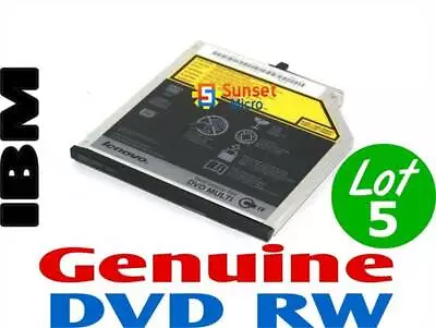 LOT 5 IBM Lenovo X200 X201 X220 DVDRW Slim Multi Drive 45N7457 • $49.99