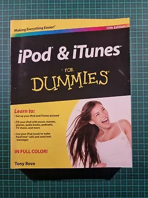 $20 • Buy IPod & ITunes For Dummies By Tony Bove 10th Edition (Paperback, 2013)