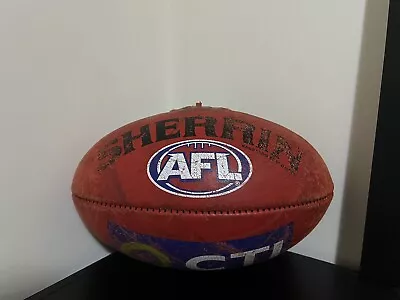 AFL Richmond Tigers Sherrin Kangaroo Brand Leather Football • $100