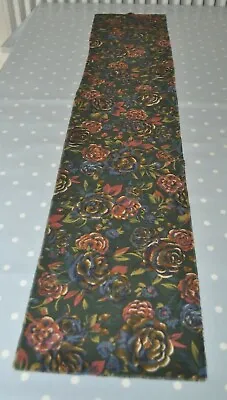 Scarf In Liberty Varuna Wool Flowers And Paisley Maroon Rust Purple Green Ochre  • £14.99