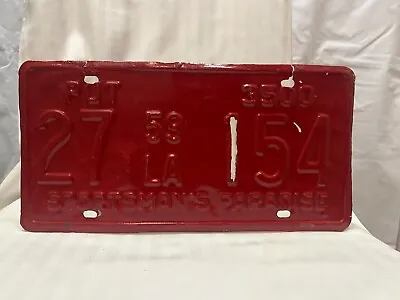 1959 Louisiana Commercial Truck License Plate (See Description) • $19.95