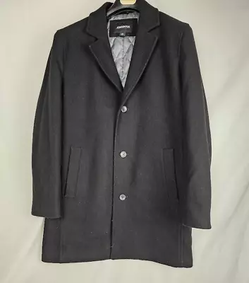 Vintage? Mens 100% Wool Blend London Fog 3 Button Coat MEDIUM Black • $45