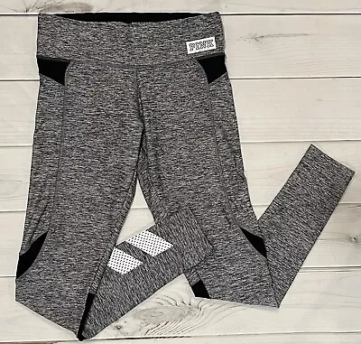 Victorias Secret Pink Ultimate Leggings Size Small Gray Black Active Yoga • $12.99