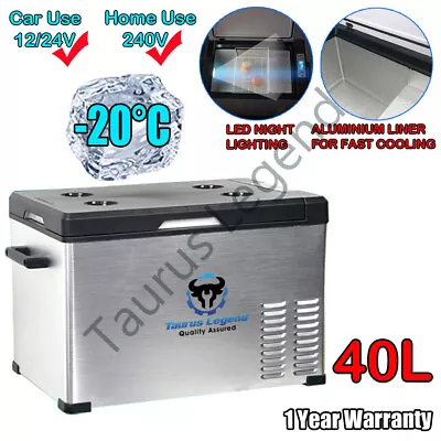 $365.75 • Buy 40L Portable Car Fridge Freezer For Camping Truck Caravan Boat German Compressor