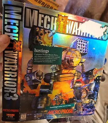 MECH WARRIOR 3 PC CD-Rom Game Micro Prose 1999 COMPLETE WITH MANUALS GREAT SHAPE • $48.09