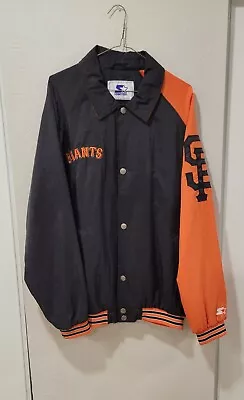 Vintage San Francisco Giants Jacket Large Starter Rare Genuine Merchandise • $91