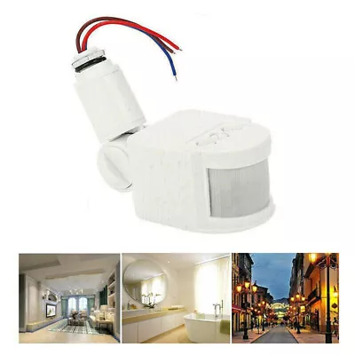 180° Outdoor LED Security PIR Infrared Motion Sensor Detector Switch Wall Light • $6.99