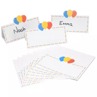 £3.99 • Buy Balloon Design Table Place Name Cards Birthday Celebration Party