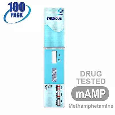 MiCare [100pk] Meth/Methamphetamine (mAMP) Dip Card Urine Drug Test #MI-WDMA-114 • $68.99
