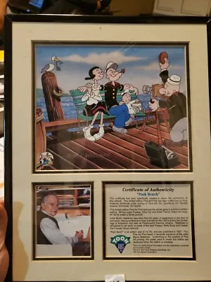 Vintage COA Myron Waldman Popeye Park Bench Limited Edition # 659 Of 14740 • $205