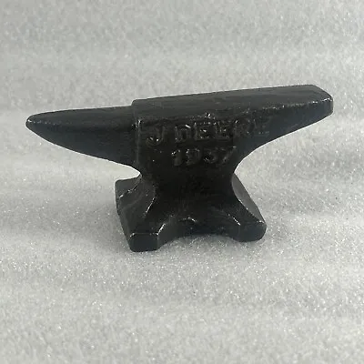 Cast Iron ANVIL   JOHN DEERE 1937     Mini Reproduction • $32.95