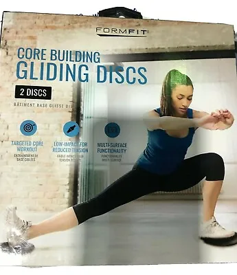 Formfit Dual Sided Gliding Discs Fitness Core Sliders Home Exercise Workout • $10.99