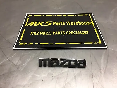 Mazda Mx5 Mk2 Mk2.5 Nb Nbfl 98-05 1.6 1.8 Rear Bumper Badge Emblem Chrome Oem • £9.95
