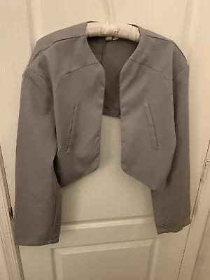 Korean Avant Garde Silver Blazer Jacket  • $60