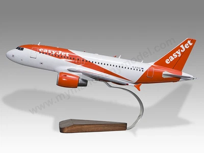 £164.50 • Buy Airbus A319 Easyjet Ver.2 Solid Mahogany Wood Replica Airplane Desktop Model