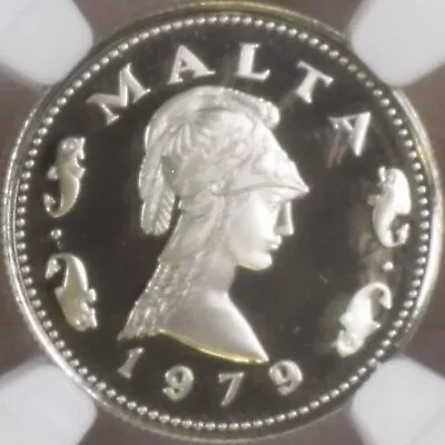 MALTA. 1979 2 Cents - NGC PF69 - Top Pop 🥇 Queen Of The Amazons 🐬 Rare • $152.99