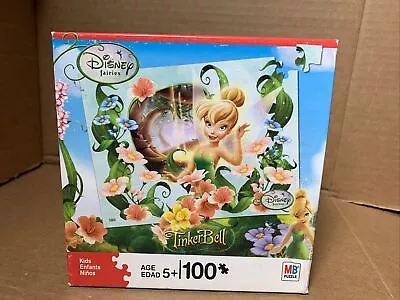 Milton Bradley Vtg 2008 Disney Fairies 100-pcs Puzzle Tinker Bell  100% Complete • $14.95