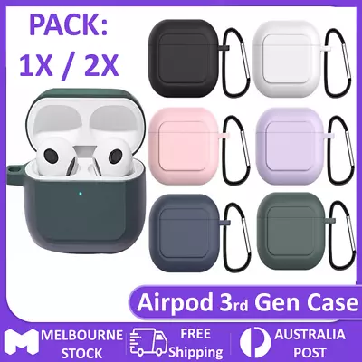 $4.95 • Buy For Apple AirPods 3 3rd Gen 2021 Case Soft Liquid Silicone Shockproof Cover AU