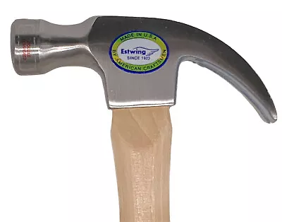 Estwing Smooth Face 16 Ounce Claw Hammer_Wood Handle_Made In USA_1016C • $24.99