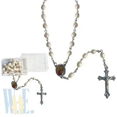 $9.99 • Buy Rosary Our Lady Of Guadalupe Imitation Pearl Rosary