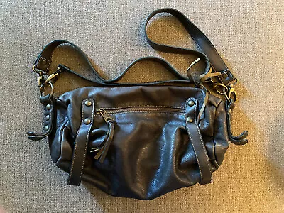 JULIA Paris Soft Teak Leather Convertible Bag Crossbody *Made In France • $23.99