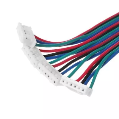 3pcs 80/100/300cm 4pin To 6pin XH2.54 NEMA 17 Stepper Motor Cable AWG26 DuPont L • £10.31