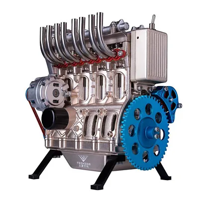 Alloy Metal 4-cylinder Engine Mode Engine DIY Gift Teaching Engine Model • $578