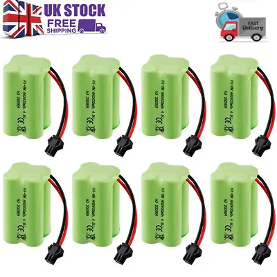 4.8V 2400mAh Rechargeable Battery Pack SM-2P Plug + USB Charger For RC Car Truck • £12.39