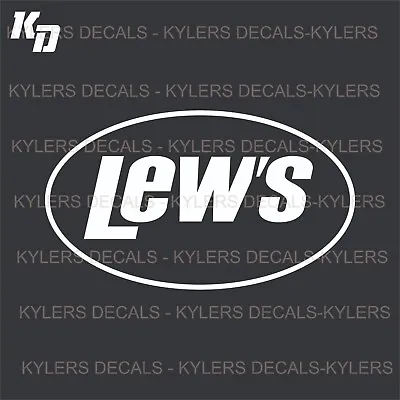 $3.99 • Buy (2x) Lews Fishing Vinyl Decals Logo Outdoors New Free Shipping