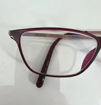 Modo Eyeglasses Frames MODEL 7001 R1000 Titanium WINE 51-15-140 • $79.99