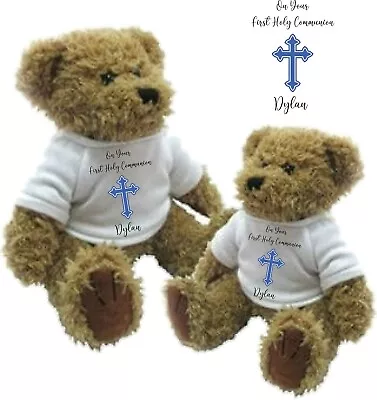 Personalised Bear First Holy Communion  - Great Gift Girl & Boy Large & Small  • £14.49