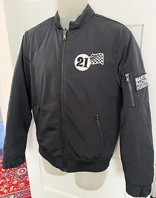 Blue Martini Racing Collection Porsche Jacket Quilted Puffer Reversible Coat XS • $91.99