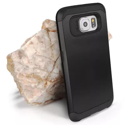 Samsung Galaxy S6 Case Defender Hybrid Armor [Heavy Duty Cover + Screen Protect] • $11.39