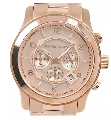 Michael Kors MK8096 50mm Rose Gold Stainless Steel Case With Rose Gold Stainless • $100