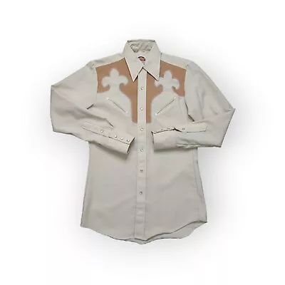 Vintage Miller Western Wear Pearl Snap Shirt Mens 14.5-33 • $29.95