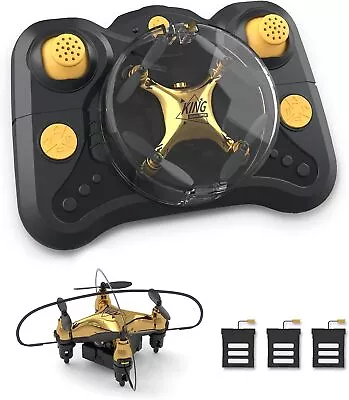 Holyton HT02 Golden Mini Drone For Adult Beginners And Kids Portable RC Quadcop • $29.99