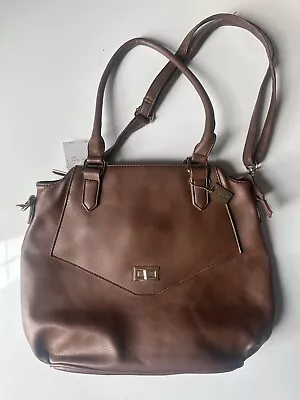 L.CREDI Large Brown Handbag New RRP £50.00 • £16.99