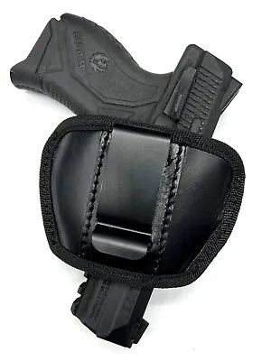 RH LH Black Leather IWB OWB SOB Pants Holster For Autos Revolvers CHOOSE GUN • $29