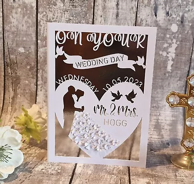 Wedding Card Gift Personalised Card For Wedding Celebration • £5