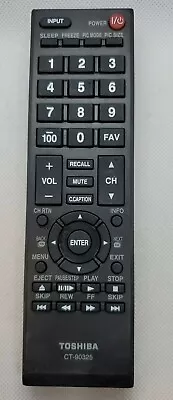 $13.91 • Buy TOSHIBA CT-90325 TV Remote Control 50L2300U 50L2200U 46L5200U 40L5200U 65HT2U 