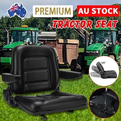 Tractor Seat Forklift Excavator Universal Suspension Backrest Truck Chairs • $128.95