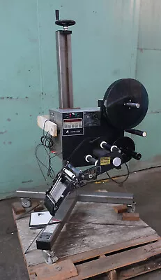 Label-Aire 2115ST/LH Pressure Sensitive Wipe-On Labeler With Stand Used • $3850