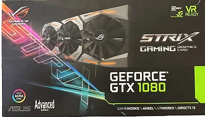 ASUS ROG STRIX GTX 1080 8GB Graphics Card IN VGC .In Original Packaging. • $325