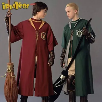 Harry Potter Robe Cloak Gryffindor Slytherin Quidditch Cosplay Costume Asian Siz • $19.95